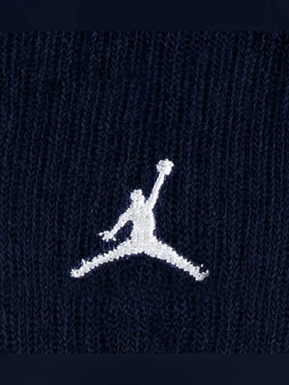 Jordan Crew Socks 6-Pack in Navy, Gray, White, Light Blue, Tan & Black 10C - 3Y